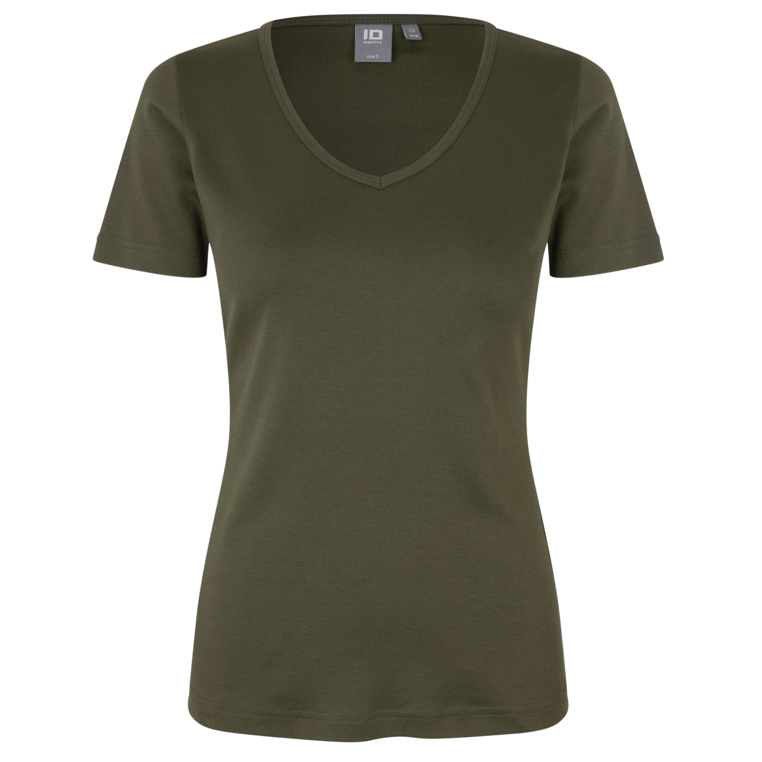 Id Interlock Dame  -shirt Oliven