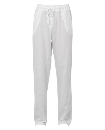Leonora Dame Bukser   Hørmix Bright White