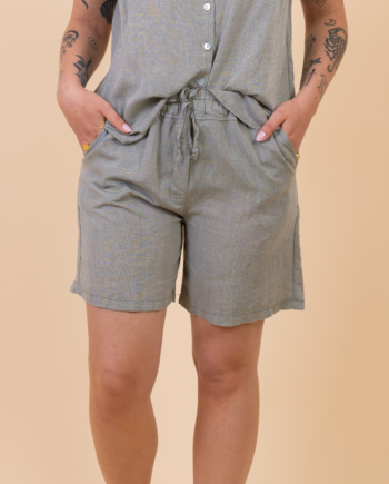 Leonora Dame Shorts   Hørmix Green