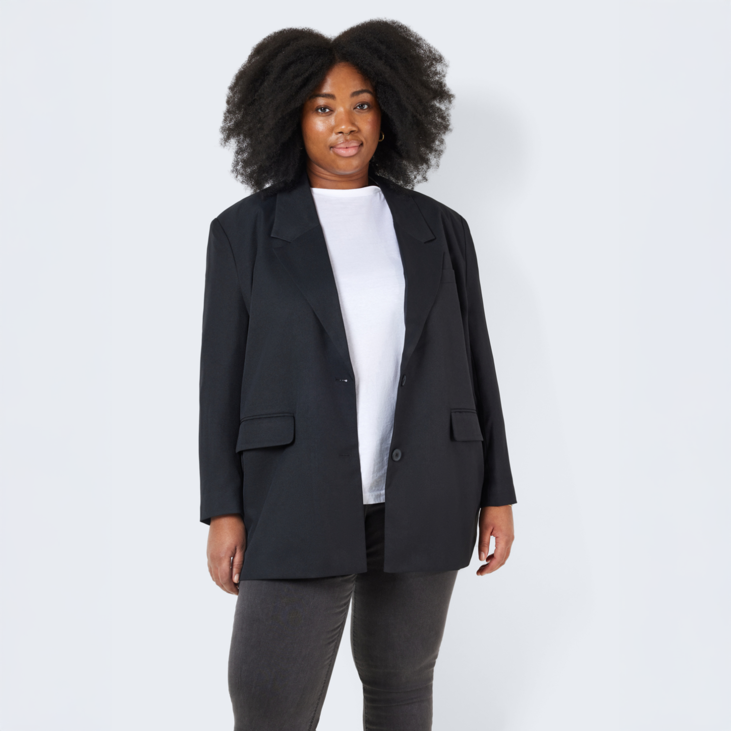 Noisy May Curve Milla Dame Blazer Plus Size Black 54