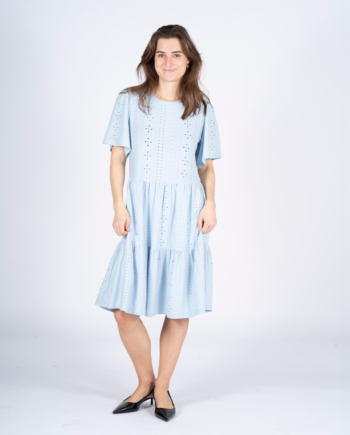 Sasia Dame Kjole Cashmere Blue