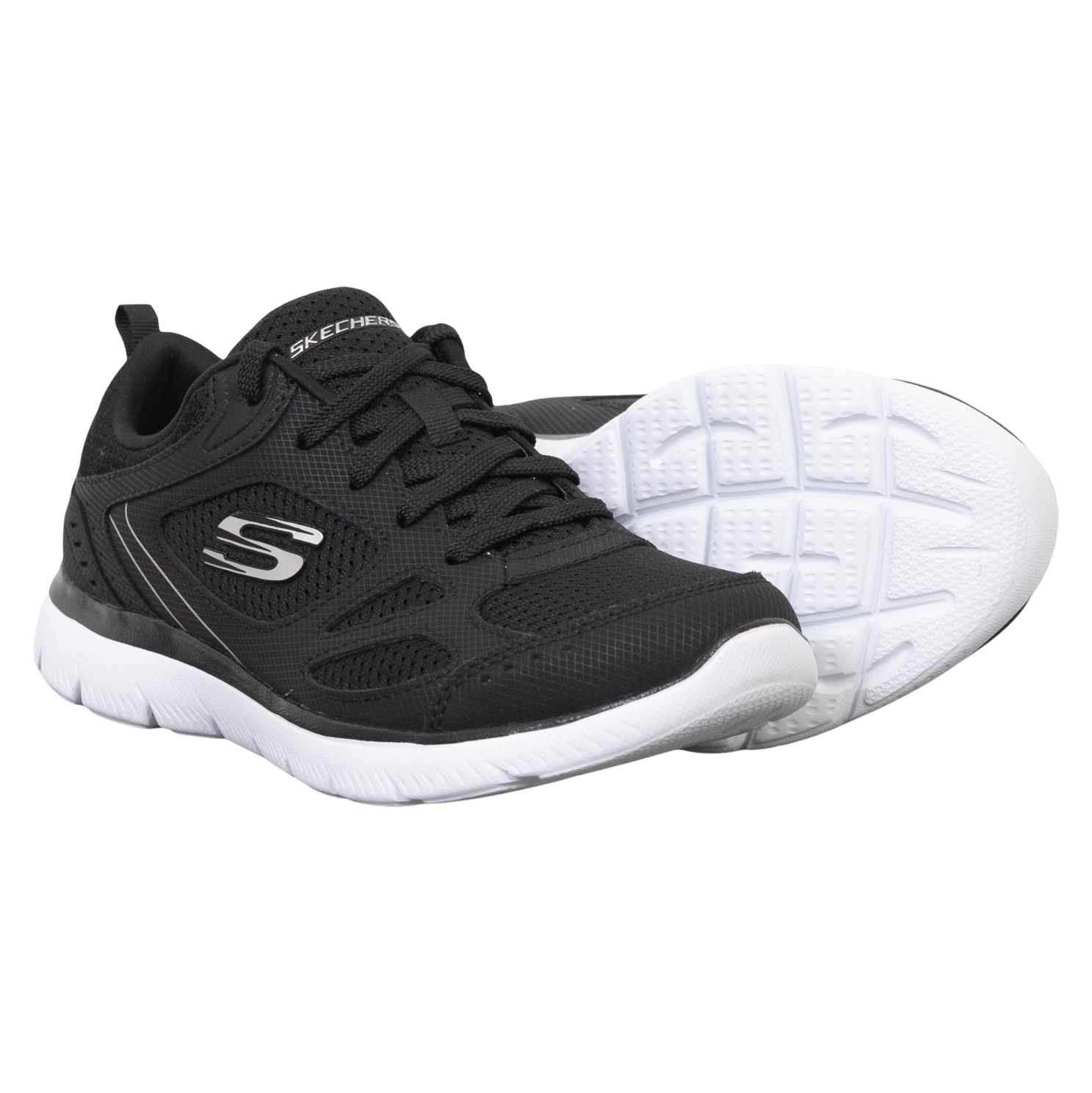 Skechers Summits Suited Dame Sneakers Bkw 40