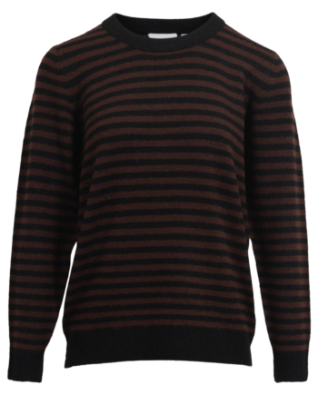 Steenholt Dame Striktrøje Rum Raisin Black 44