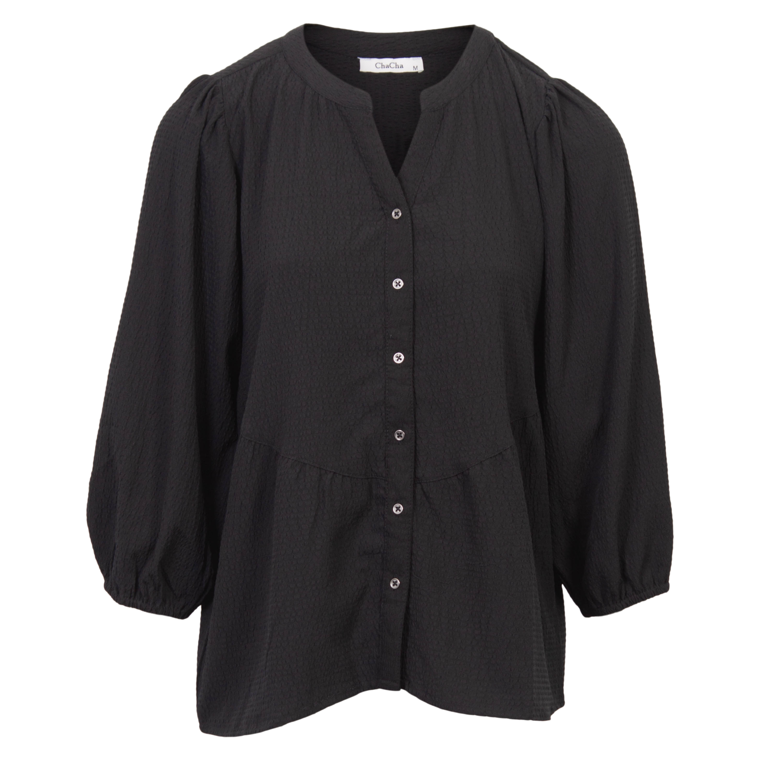 Zbyz Dame Bluse Plus Size Black 54 56