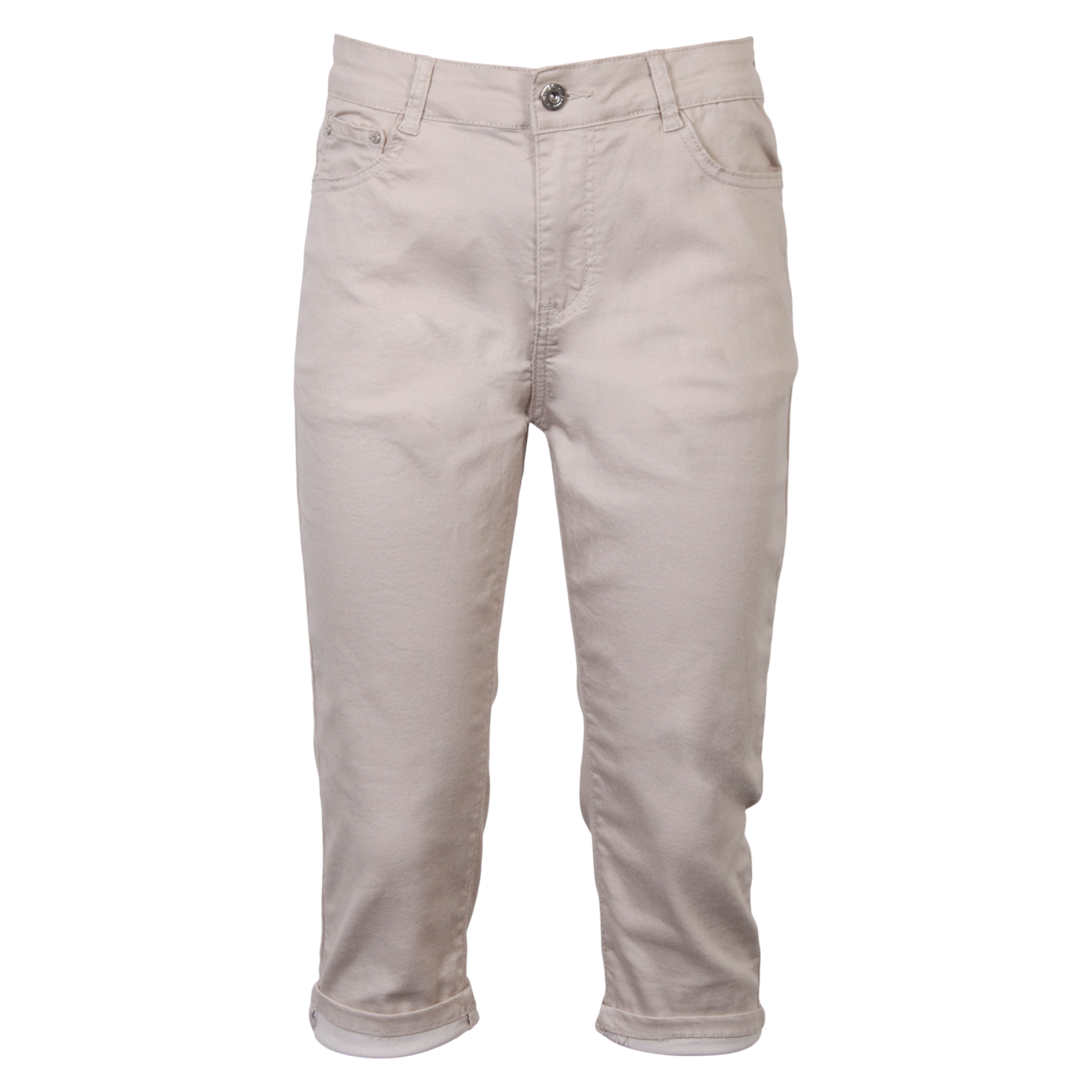 Bs Jeans Dame Capri Beige 36