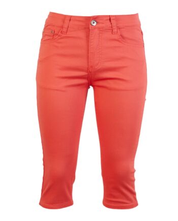 Bs Jeans Dame Capri Plus Size Coral 42