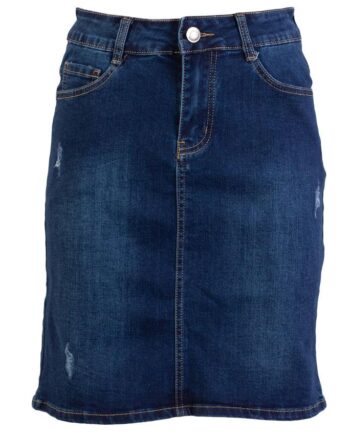 Bs Jeans Dame Nederdel Blue 36