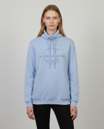 Chacha Banu Dame Sweatshirt Light Blue