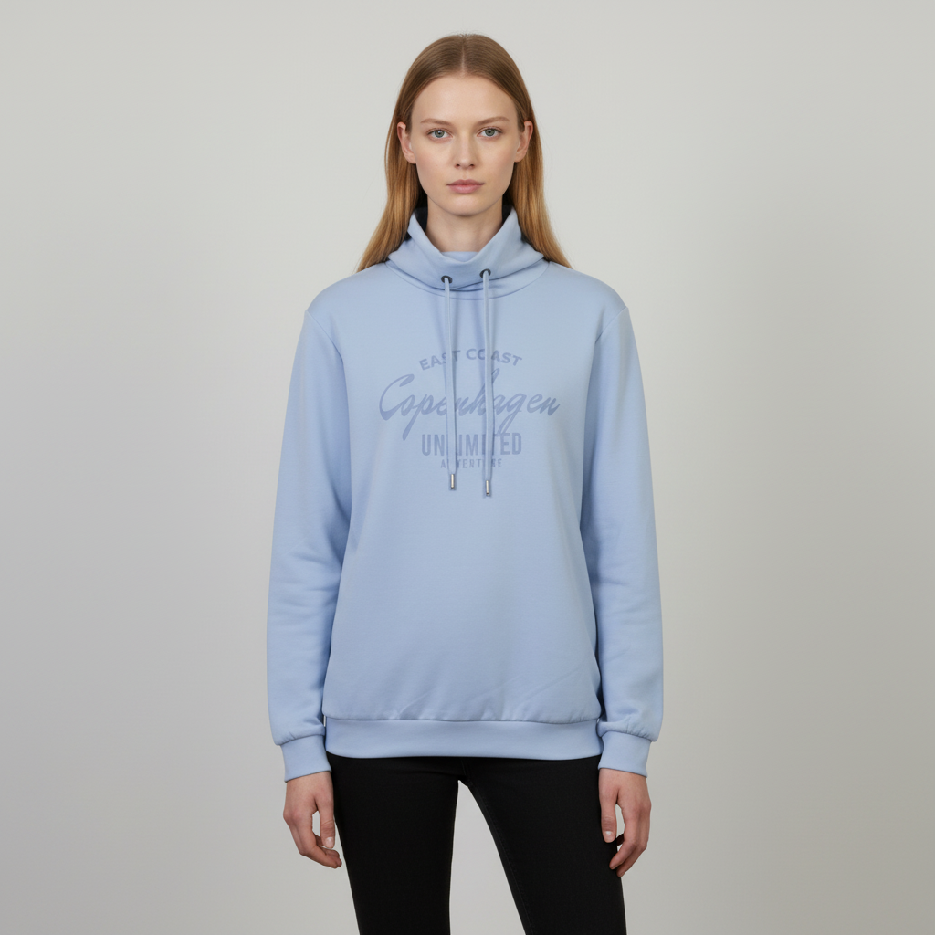 Chacha Banu Dame Sweatshirt Light Blue