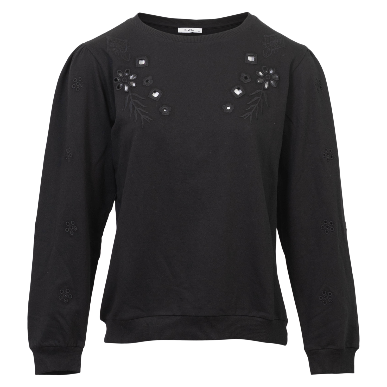 Chacha Dame Bluse Black