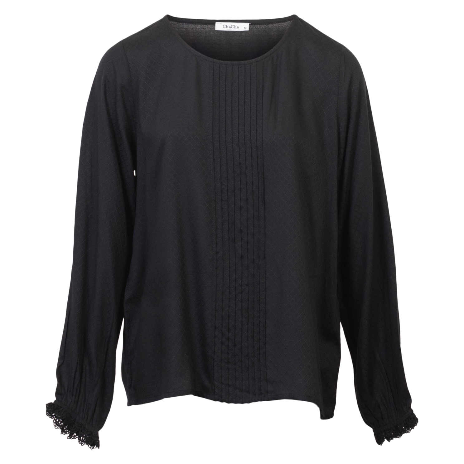 Chacha Dame Bluse Black