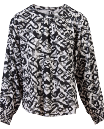 Chacha Dame Bluse Black