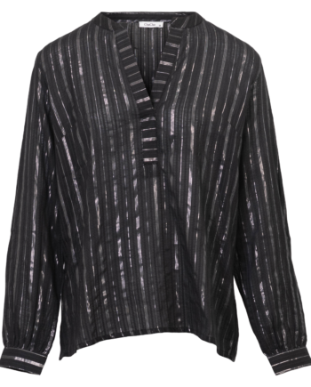 Chacha Dame Bluse Black    Lurex