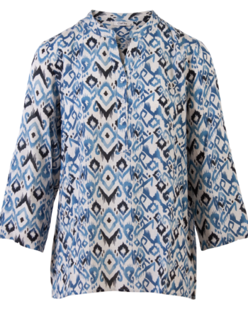 Chacha Dame Bluse Blue Combi