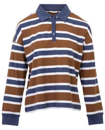 Chacha Dame Bluse Brown Blue White