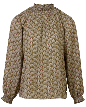 Chacha Dame Bluse Brown