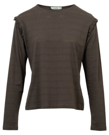 Chacha Dame Bluse Brown