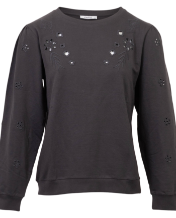 Chacha Dame Bluse Dark Grey