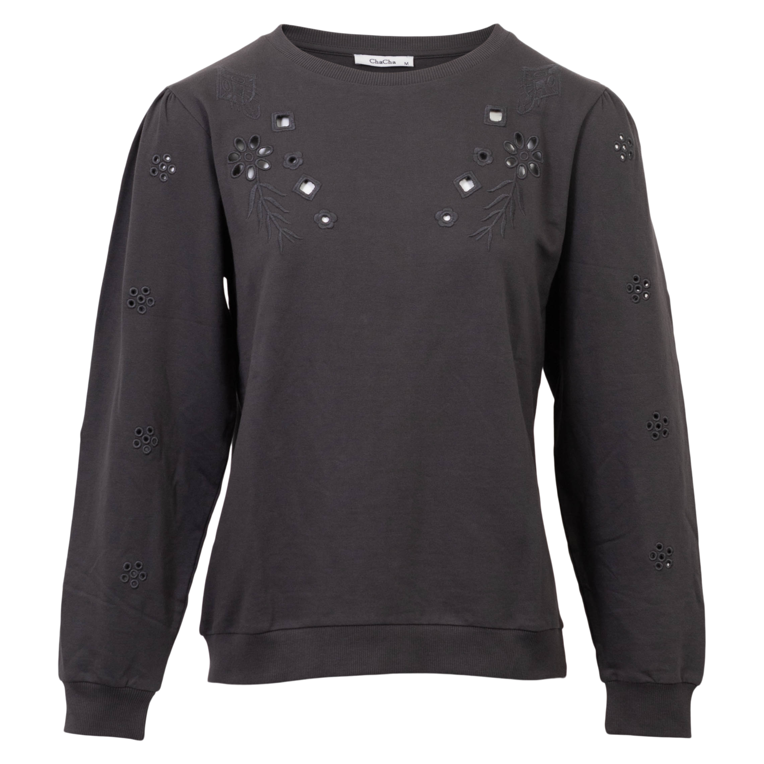 Chacha Dame Bluse Dark Grey