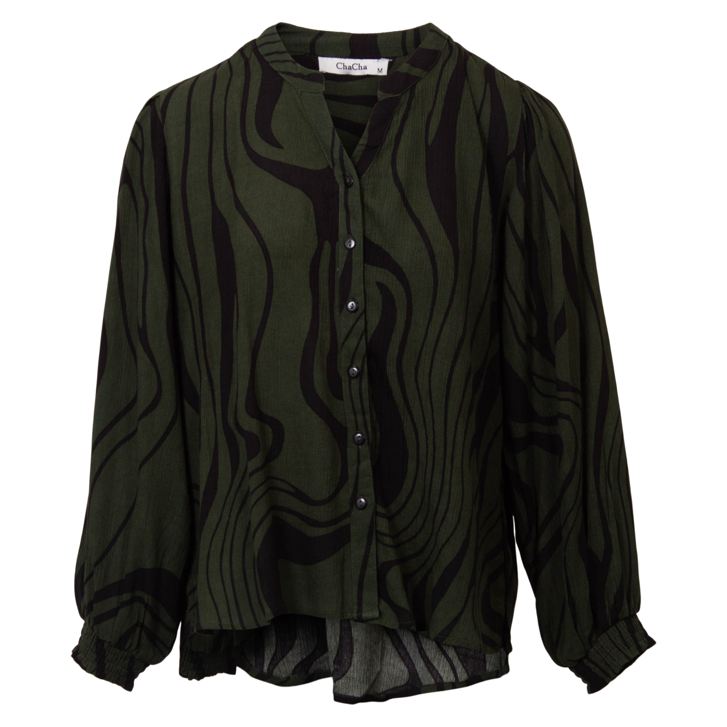 Chacha Dame Bluse Khaki Black