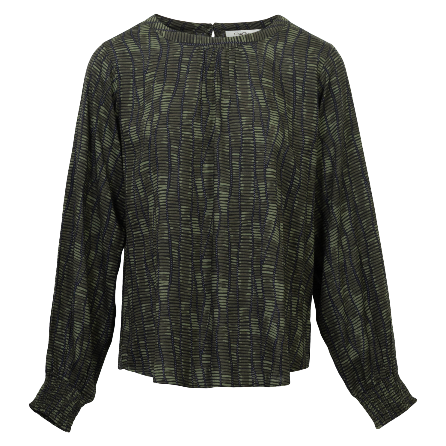 Chacha Dame Bluse Khaki