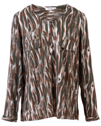 Chacha Dame Bluse Khaki