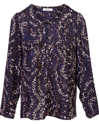 Chacha Dame Bluse Leopard
