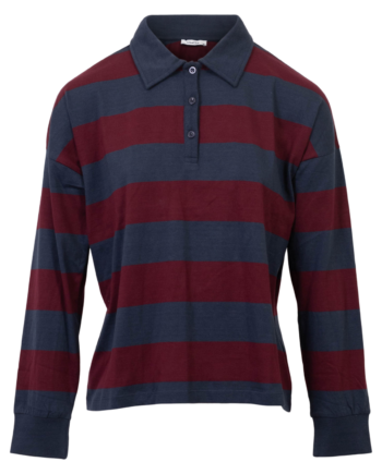 Chacha Dame Bluse Navy Bordeaux