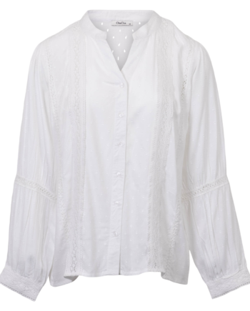 Chacha Dame Bluse White