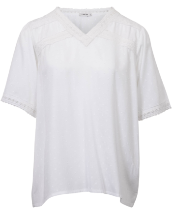 Chacha Dame Bluse White