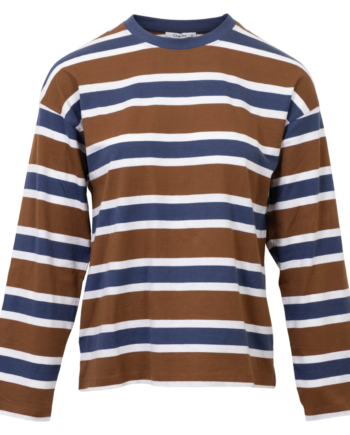 Chacha Dame  -shirt Brown Blue White