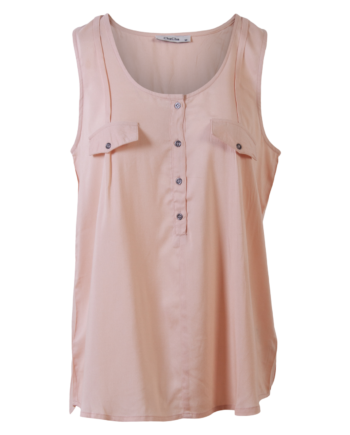 Chacha Dame Top Solid Rose