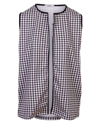 Chacha Dame Vest Black White