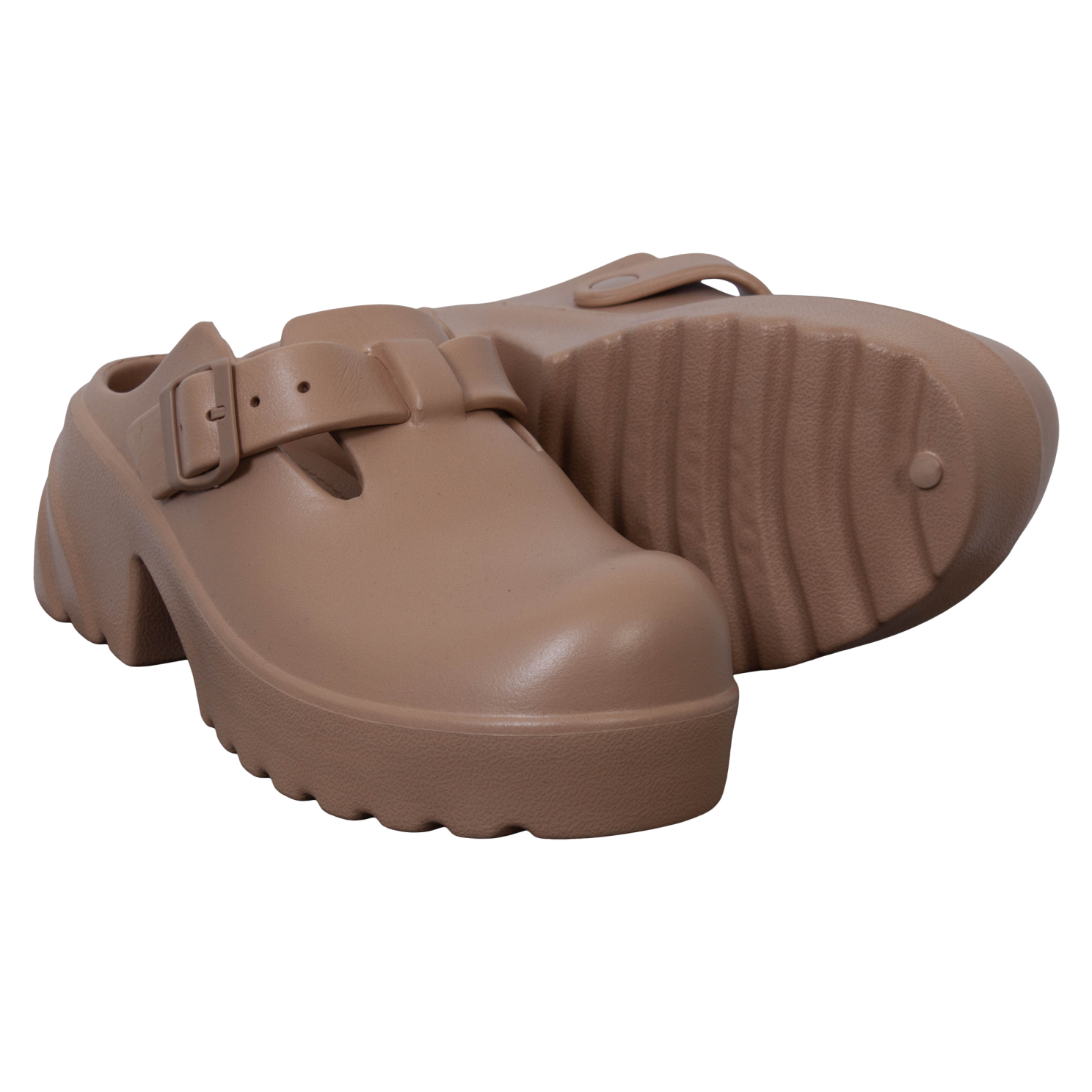 Chunky Dame Clogs Khaki 39