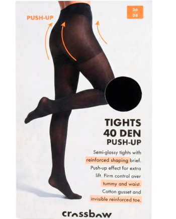 Crossbow Dame Strømpebukser Black 36 38