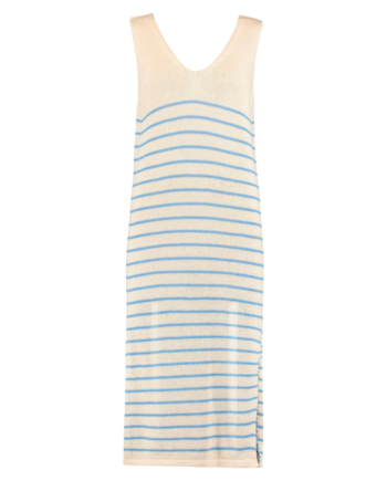 Hailys Dame Kjole Beige Stripe
