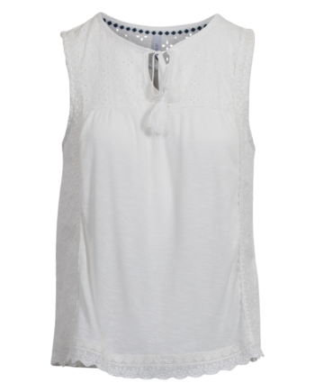 Hailys Dame Top Offwhite Xs