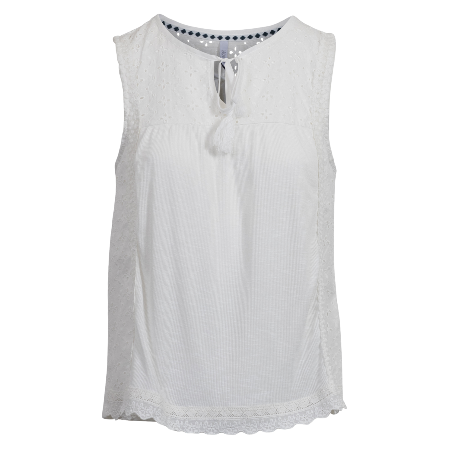Hailys Dame Top Offwhite Xs