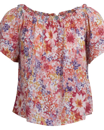 Hailys Dame Top Pink Flower Xs
