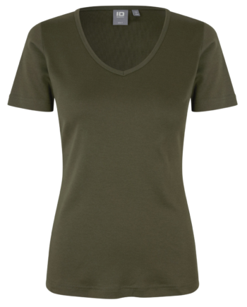 Id Interlock Dame  -shirt Oliven