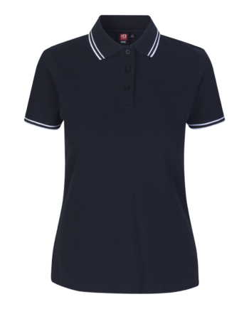 Id Kontrast Dame Polo Navy