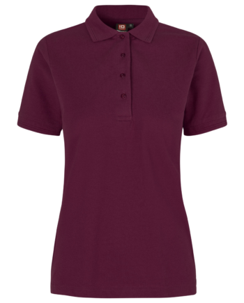 Id Pro Wear Dame Polo Bordeaux