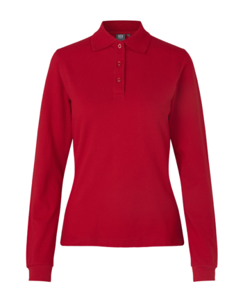 Id Stretch Dame Polo Rød