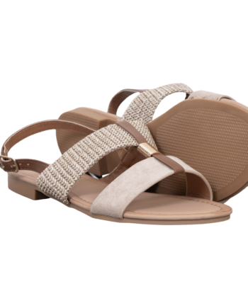 Ideal Shoes Dame Sandaler Khaki 41