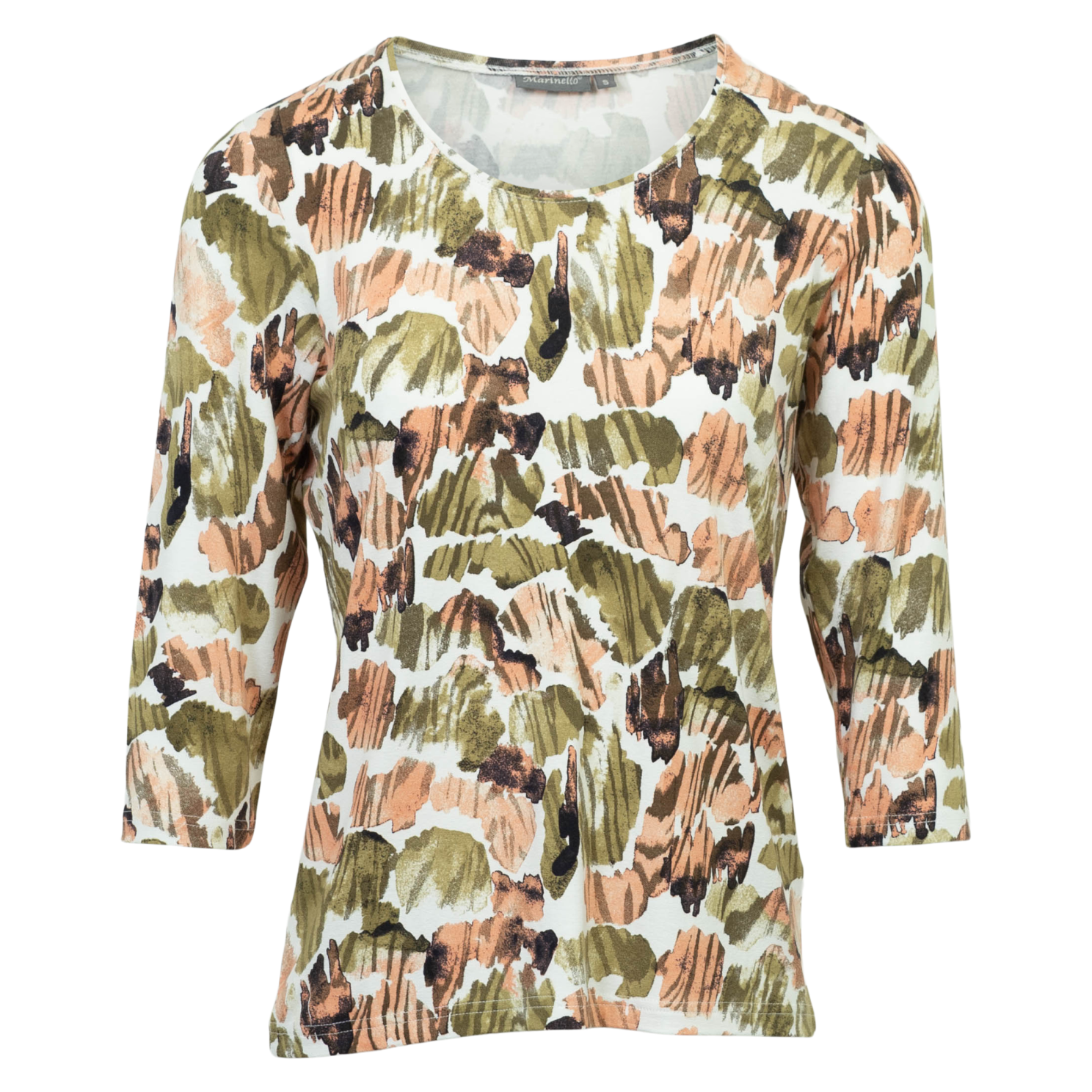 Marinello Dame  -shirt Khaki Comb