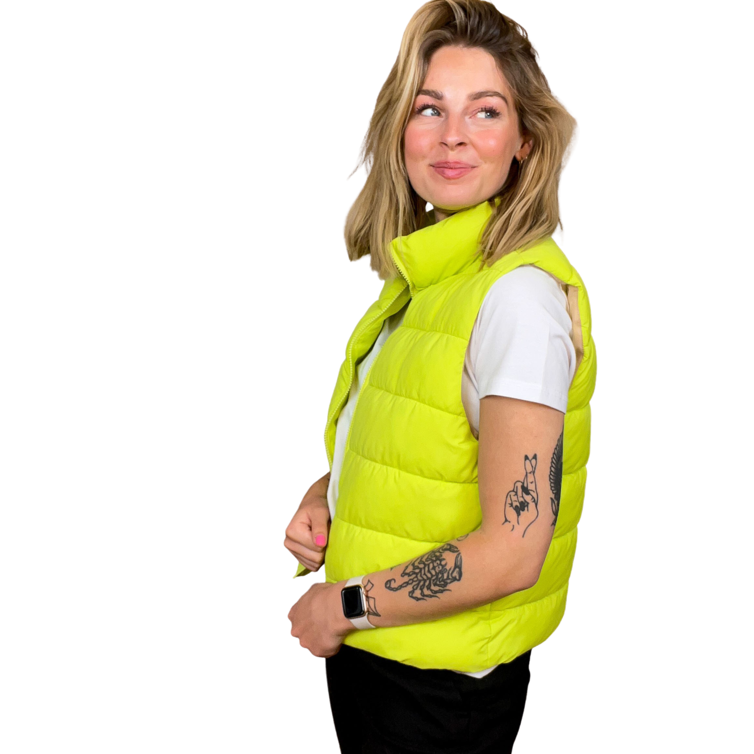 Noisy May Dame Vest Wild Lime