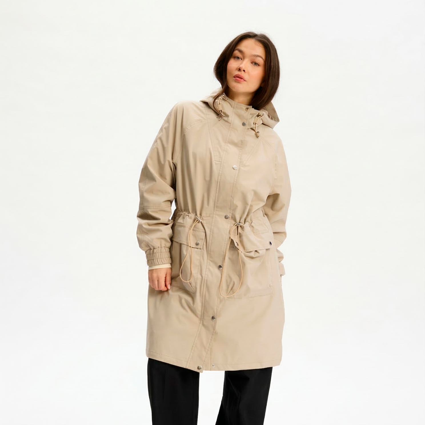 Nordic Project 18 Ratta Long Jacket Dame Jakke Savannah Tan 52