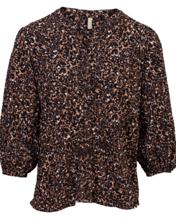 Ofelia Dame Skjorte Brown Combi