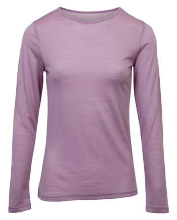 Panos Emporio Dame Langærmet  -shirt   Merinouldmix Pink Dawn