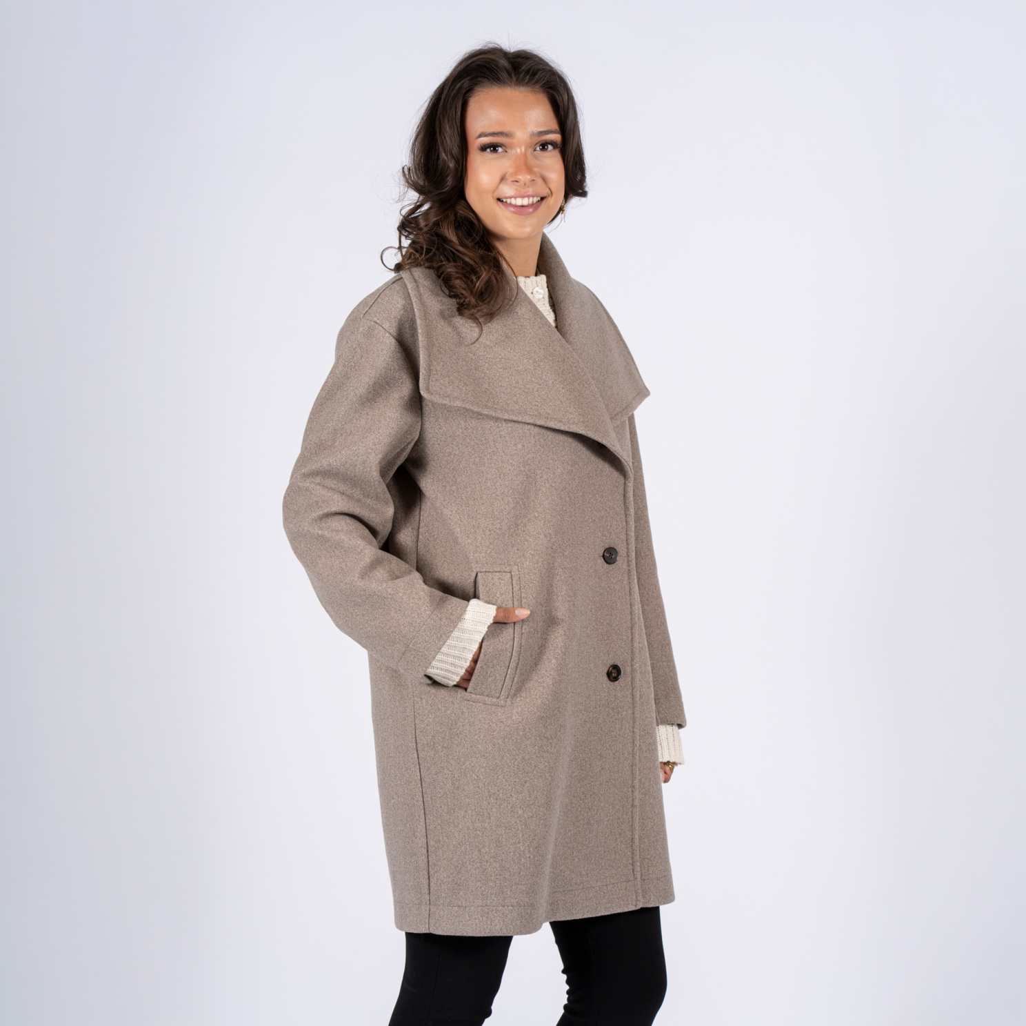 Sasia Bea Dame Jakke Cement Grey
